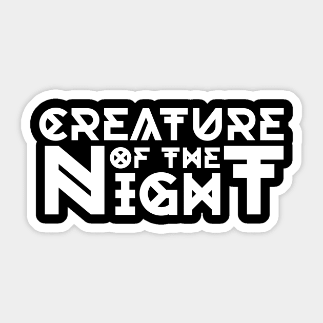 Creature Of The Night Gothic Motif Sticker by jazzworldquest